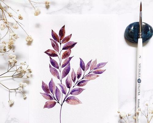 电脑水粉植物叶子绘画教程（学习电脑水粉技巧，画出逼真植物叶子）